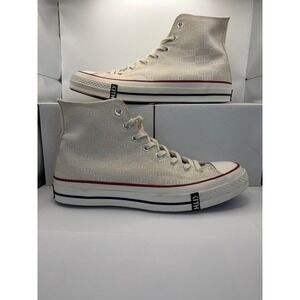 Kith x Converse Chuck Taylor All Star Hi "White Monogram" – Size 9.5
